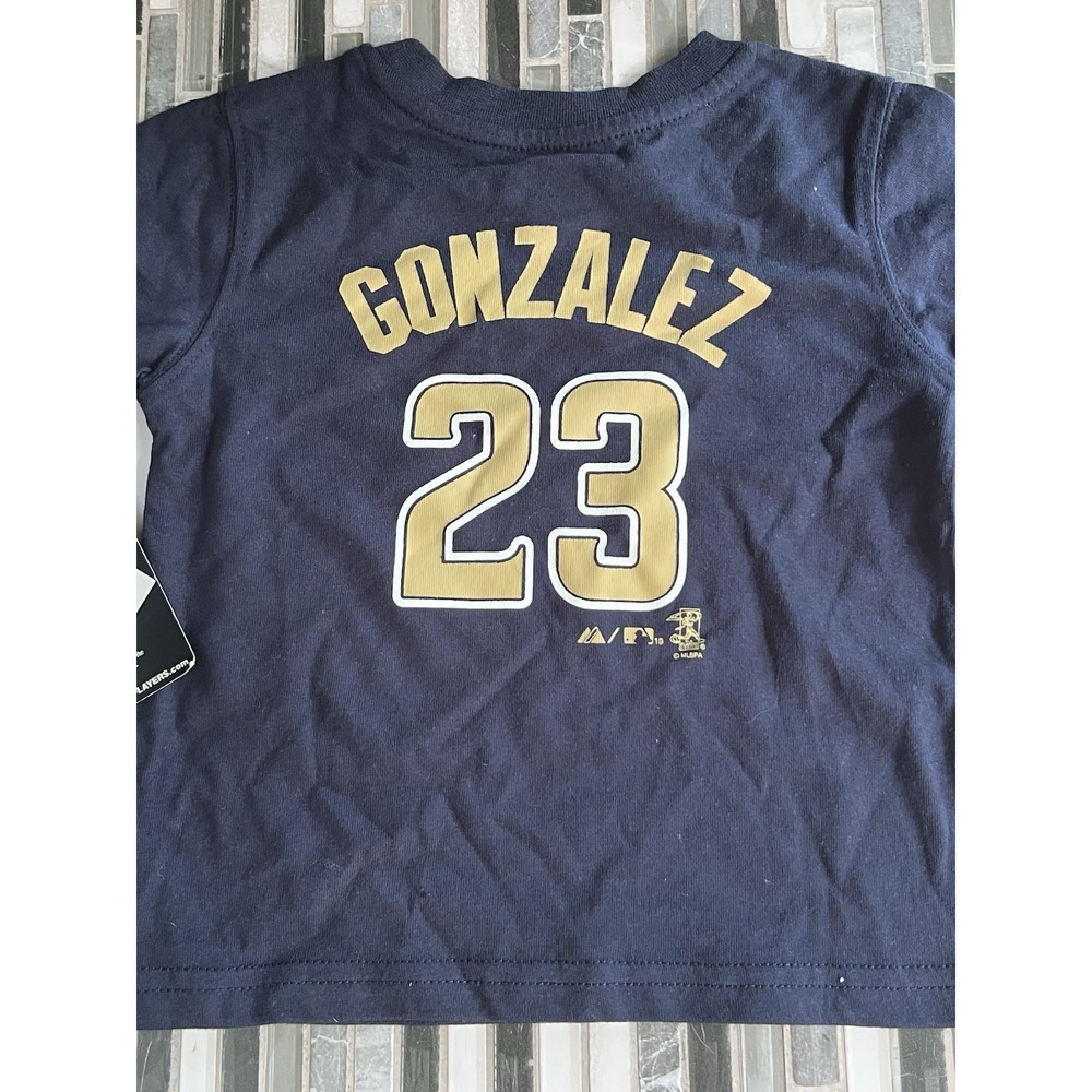 NWT MLB Majestic San Diego Padres Andre Gonzalez Toddler Jersey Shirt‎ Size 2T